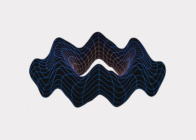 Olivia Lennon, ‘Oscillate 3’, 2018, Painting, Interference watercolor and vinyl on 300gsm rag paper, BBA Gallery