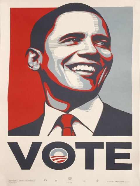 Shepard Fairey (OBEY), ‘Vote Obama’, 2008, Sworders