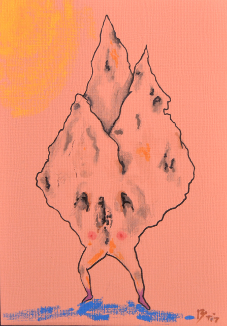 Tiz Creel, ‘If mountains could walk’, 2018, Painting, Mixed media on paper, SEAGER