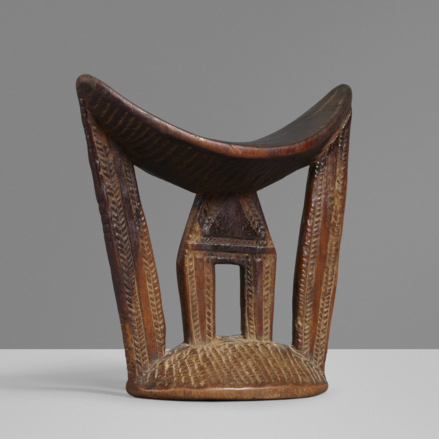 ‘Headrest’, Design/Decorative Art, Carved wood, Rago/Wright