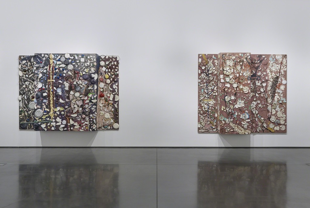 Installation view: Julian Schnabel Plate Paintings 1978-86, Aspen Art Museum, 2016 .Photo: Tony Prikryl Installation view: Julian Schnabel Plate Paintings 1978-86, Aspen Art Museum, 2016 .Photo: Tony Prikryl