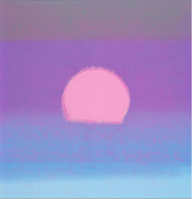 Andy Warhol, ‘Sunset (Unique) (Purple/ Blue)’, 1972, Print, Screenprint on Paper., Revolver Gallery