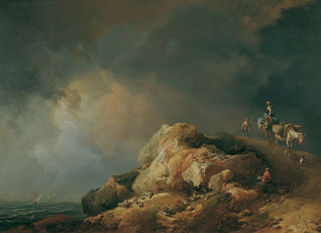 Johann Christian Brand, Coast Landscape with Sumpters, 1771, © Belvedere, Vienna Johann Christian Brand, Coast Landscape with Sumpters, 1771, © Belvedere, Vienna