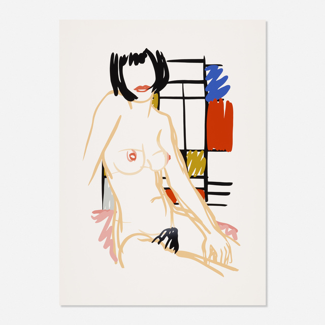 Tom Wesselmann, ‘Monica Sitting with Mondrian’, 1989, Print, Screenprint in colors, Rago/Wright