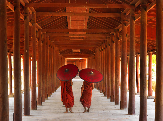 Lisa Kristine, ‘Two Parasols, Myanmar’, Trinity House Paintings