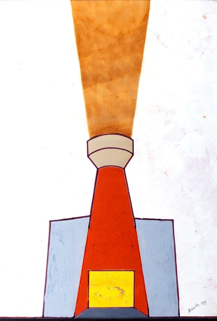 Renato Mambor, ‘Untitled - (The oven)’, 1989, Mixed Media, Mixed media and collage on cardboard, Finarte