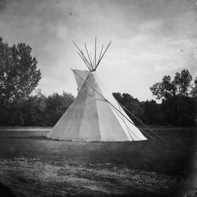 Daniella Zalcman, ‘A tipi stands outside the George Gordon First Nation band office.’, 2015-2016, Anastasia Photo