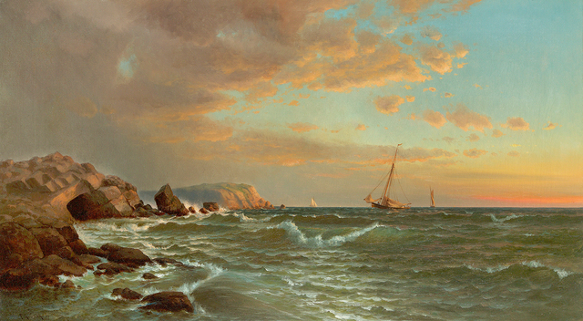 Francis Augustus Silva, ‘Sailing at Twilight’, 1877, Questroyal Fine Art
