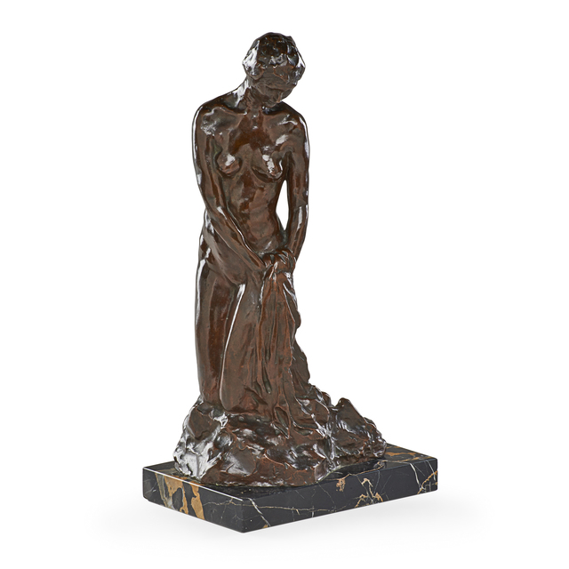 John Edmond Cluysenaar, ‘Untitled (Female Nude)’, Sculpture, Bronze, marble base, Rago/Wright