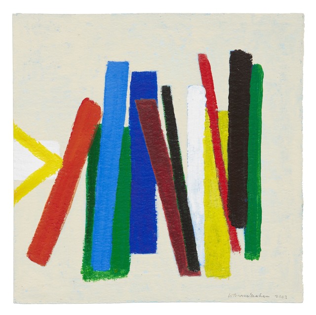 Wilhelmina Barns-Graham, ‘Enter Red on Blue and Green’, 2003, Painting, Acrylic on paper, Waterhouse & Dodd