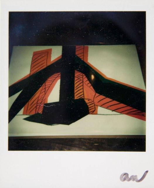 Andy Warhol, ‘Andy Warhol, Polaroid Photo of a Hammer & Sickle Painting Detail (Black and Orange), 1977’, 1977, Hedges Projects