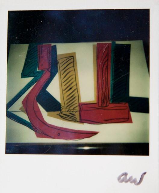 Andy Warhol, ‘Andy Warhol, Hammer and Sickle Painting Detail, Polaroid Photograph, 1977’, 1977, Hedges Projects