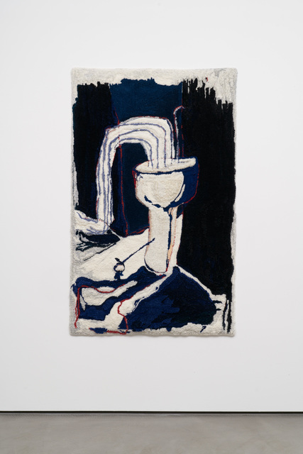 Pia Ferm, ‘Holly was baptized in the corridor’, 2019, Textile Arts, Hand tufted wool rug, Galerie Judith Andreae