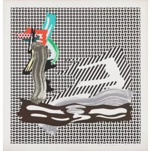 Roy Lichtenstein - Brushstroke on Canvas (Corlett 234)