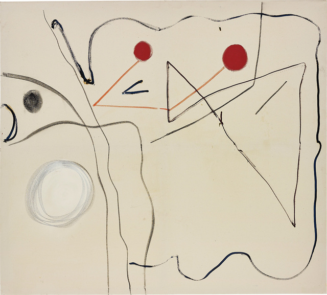 Christian Rosa, ‘Untitled’, 2013, Mixed Media, Enamel paint, charcoal, oil stick, oil and tape on canvas, Phillips