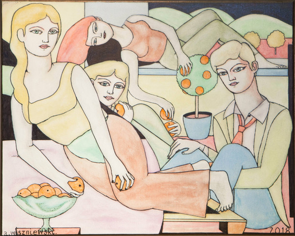 Adrian Wiszniewski, ‘The Orange Eaters’, 2019, Long & Ryle