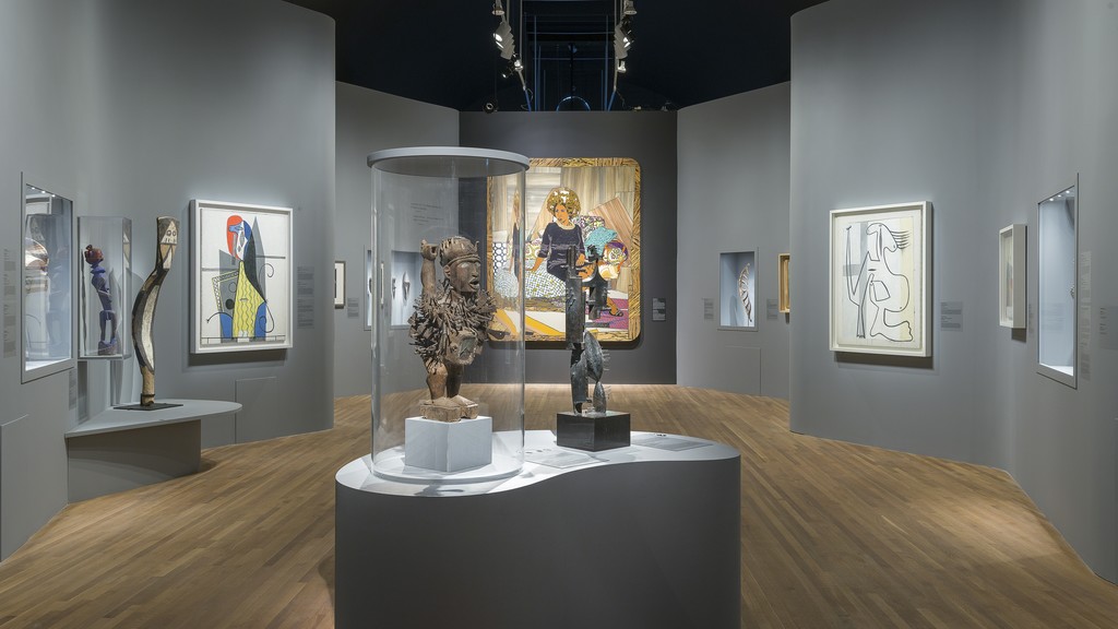 View of the exhibition From Africa to the Americas: Face-to-face Picasso, Past and Present. The Montreal Museum of Fine Arts, May 12 to September 16, 2018. © Estate of Picasso / SODRAC (2018). Photo: MMFA, Denis Farley. View of the exhibition From Africa to the Americas: Face-to-face Picasso, Past and Present. The Montreal Museum of Fine Arts, May 12 to September 16, 2018. © Estate of Picasso / SODRAC (2018). Photo: MMFA, Denis Farley.
