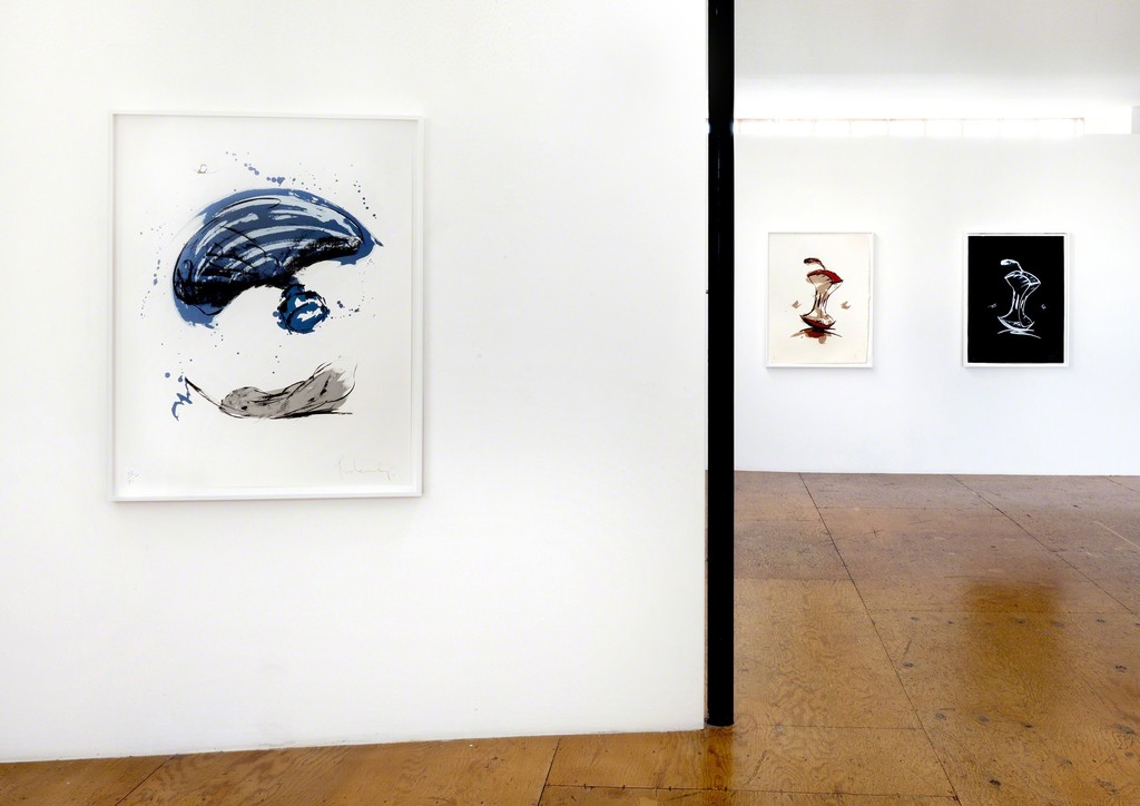 Claes Oldenburg, Thrown Ink Bottle with Fly and Dropped Quill (1991), Apple Core - Autumn (1990), Apple Core - Winter (1990) Claes Oldenburg, Thrown Ink Bottle with Fly and Dropped Quill (1991), Apple Core - Autumn (1990), Apple Core - Winter (1990)