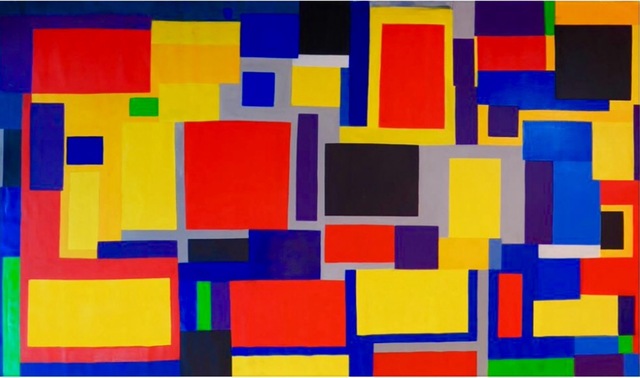 Catherine Timotei, ‘Reflection Blue on red ’, 2016, Leonardo Da Vinci Contemporary Gallery