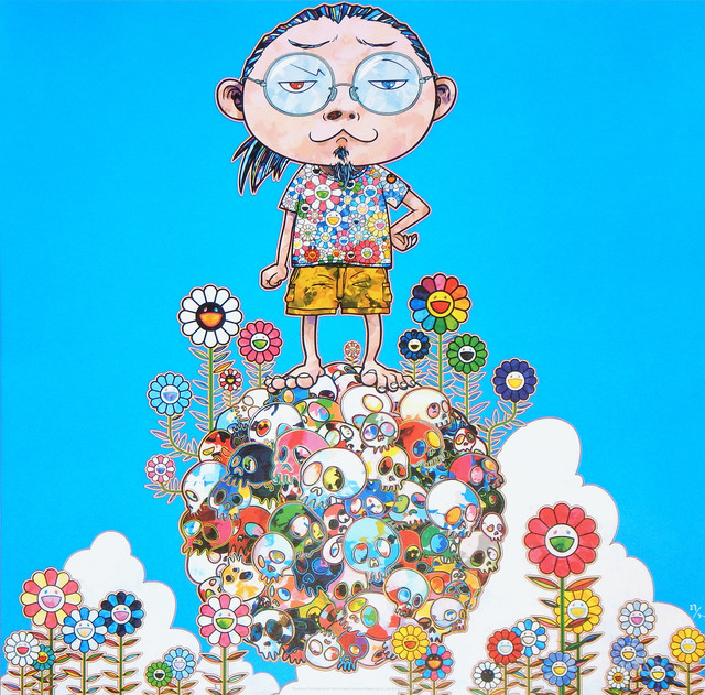 Takashi Murakami, ‘Me Among The Supernatural’, 2013, Print, Offset lithograph in colors on smooth wove paper, Upsilon Gallery