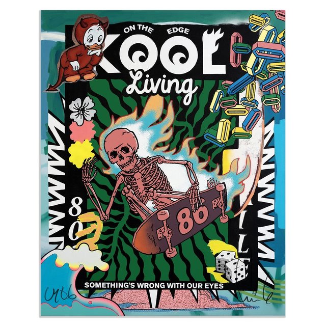 FAILE, ‘Kool Living Print’, 2020, Print, Archival Ink on Entrada 290gsm Cotton Rag, Blackline Gallery