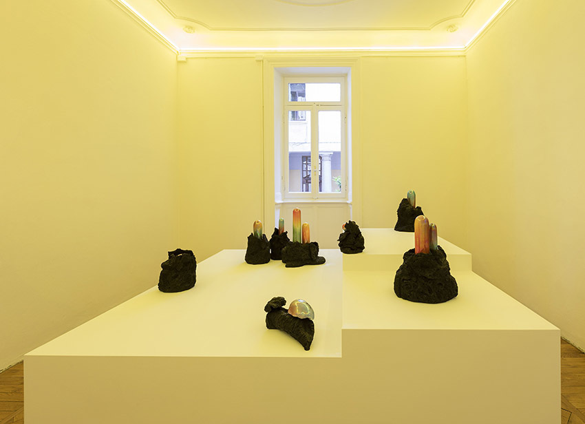 Salvatore Arancio
And These Crystals Are Just like Globes Of Light, 2017
glazed ceramic and epoxy resin
Installation view at Federica Schiavo Gallery Milano, Room 2
Ph. Andrea Rossetti Salvatore Arancio
And These Crystals Are Just like Globes Of Light, 2017
glazed ceramic and epoxy resin
Installation view at Federica Schiavo Gallery Milano, Room 2
Ph. Andrea Rossetti