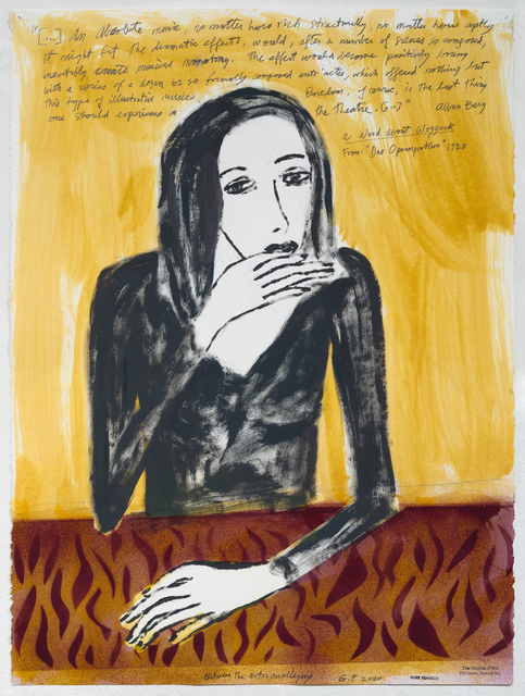 Gary Pearson, ‘Between the Acts: An Allegory’, 2020, Painting, Pencil, oil, enamel on paper, Gallery Jones