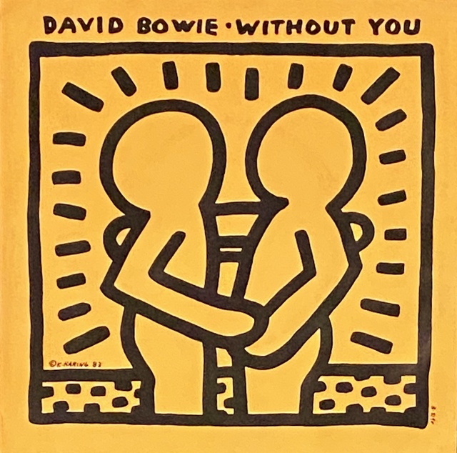 Keith Haring, ‘Rare Original Keith Haring Vinyl Record Art (David Bowie)’, 1983, Lot 180