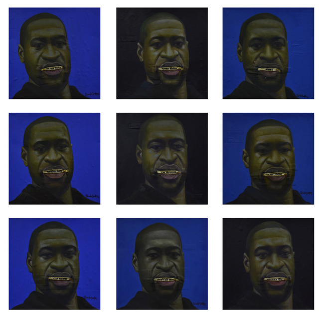 oluwole omofemi, ‘George Floyd’, 2020, Painting, Acrylic on Canvas, Signature African Art