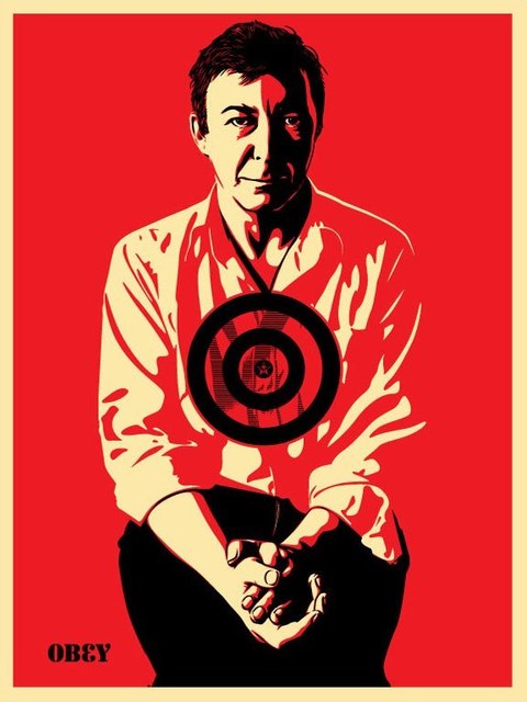 Shepard Fairey, ‘Jasper Johns Red’, 2009, Rudolf Budja Gallery