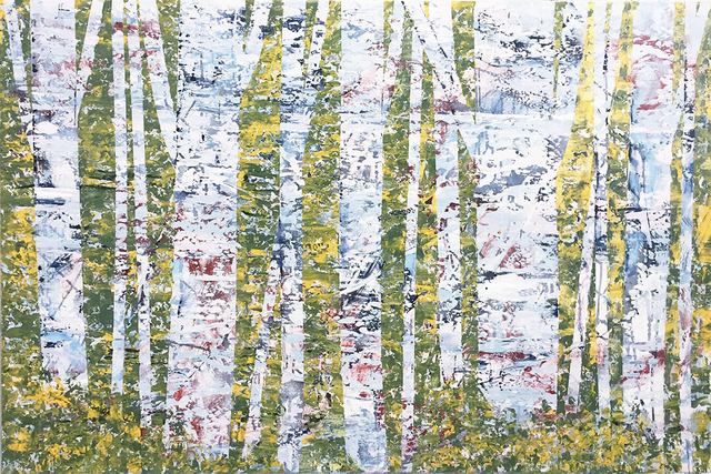 David Skillicorn, ‘Nel Bosco 2-2’, 2019, Painting, Mixed media on canvas, Amy Simon Fine Art