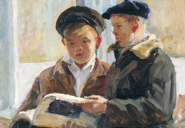 Mikhail Nikolaevich Sokolov, ‘School boys’, 1957, Surikov Foundation
