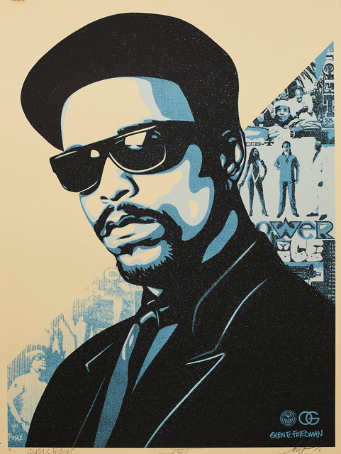 Shepard Fairey (OBEY), ‘Ice T OG Blue’, 2016, Sping/Break Benefit Auction