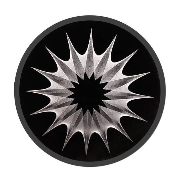 Bruce Stilwell, ‘Silver Burst’, 2020, Mixed Media, Pinned Fibres on Velvet Board, Framed, Black Door Gallery