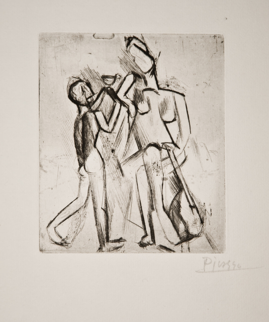 Pablo Picasso, ‘Deux figures nues: Femme à la guitare et garçon à la coupe’, 1908, John Szoke