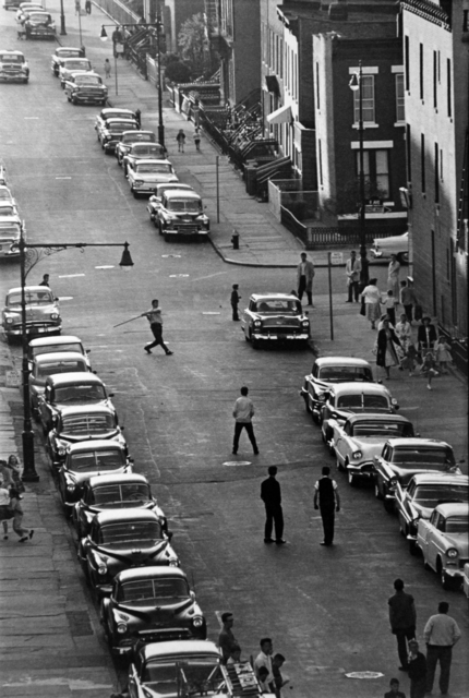 Bruce Davidson, ‘Stickball, Brooklyn, NYC ’, 1959, Photography, Gelatin silver print, Etherton Gallery