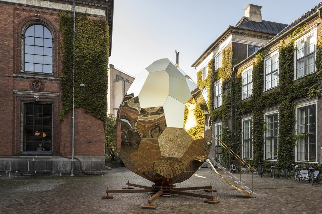 'Solar Egg' by Bigert & Bergström for Riksbyggen (2017). Kunsthal Charlottenborg, Copenhagen (2018). Photo: Anders Sune Berg. 'Solar Egg' by Bigert & Bergström for Riksbyggen (2017). Kunsthal Charlottenborg, Copenhagen (2018). Photo: Anders Sune Berg.