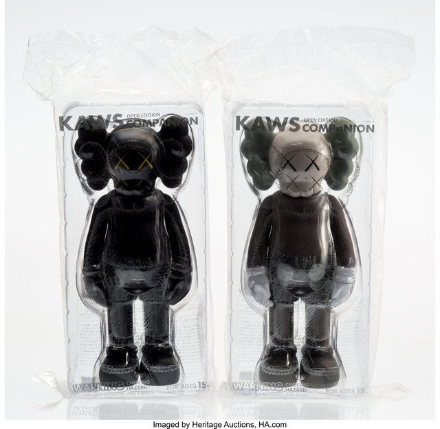 KAWS, ‘Companion (Black and Brown) (Open Edition) (two works)’, 2016, Heritage Auctions