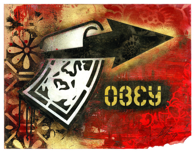Shepard Fairey (OBEY), ‘Overnight Arrow’, 2017, Underdogs Gallery