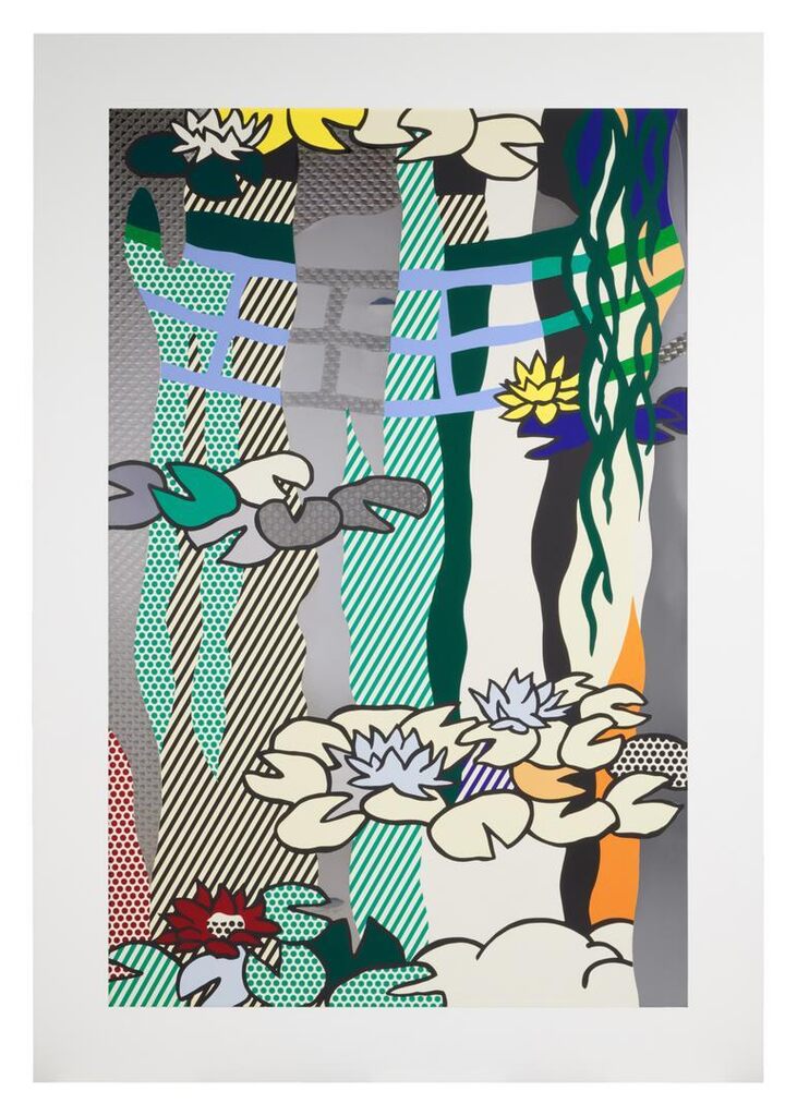 Roy Lichtenstein - Water Lilies with Japanese Bridge, from the Water Lilies series (Corlett 265; RLCR 4167)