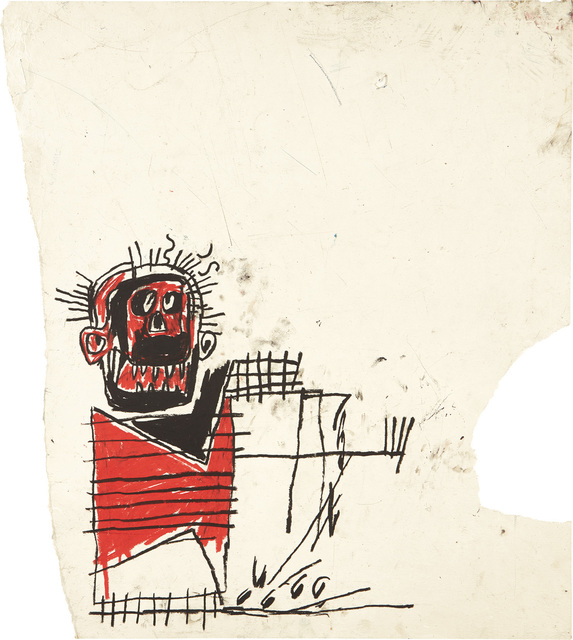 Jean-Michel Basquiat, ‘Untitled (Red/Black Figure)’, 1982, Phillips