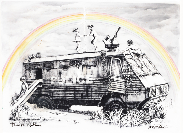 Banksy, ‘Police Riot Van (Dismaland Gift Print)’, 2015, Tate Ward Auctions