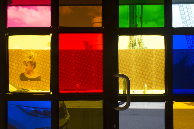 Hassan Khan, ‘The Portrait is an Address’, 2016, Installation, Colored gels, found image in use for various purposes by the artist since 2008, Beirut Art Center