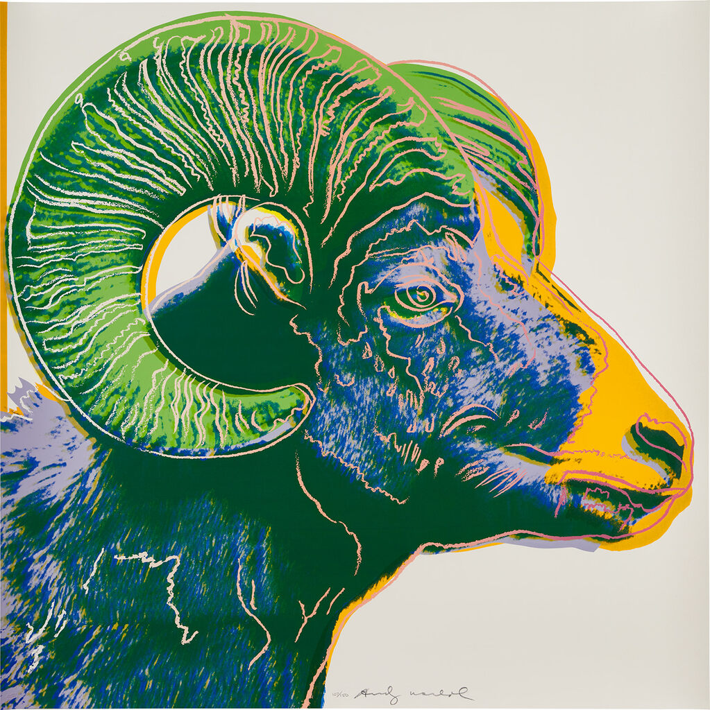 Andy Warhol - Bighorn Ram, from Endangered Species (F. & S. 302)