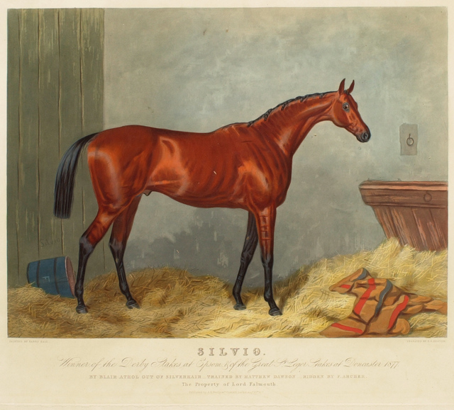 Edward Gilbert Hester after Harry Hall, ‘Silvio’, 1877, Print, Hand-colored aquatint on paper, Clark Art Institute
