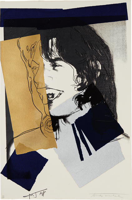 Andy Warhol, ‘Mick Jagger’, 1975, Print, Screenprint in colors, on Arches Acquarelle paper, the full sheet, Phillips