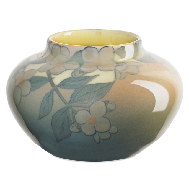 Kataro Shirayamadani, ‘Rookwood, Ivory Jewel Porcelain Vase With Dogwood Blossoms (Uncrazed), Cincinnati, OH’, 1929, Design/Decorative Art, Rago/Wright