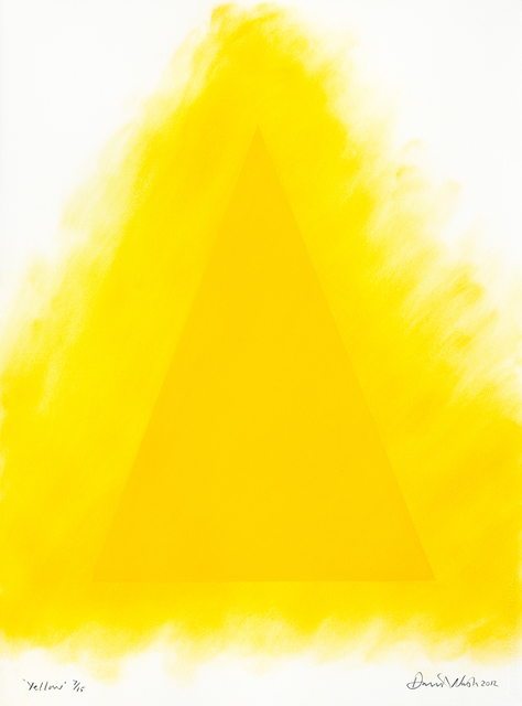 David Nash, ‘Yellow’, ca. 2012, Print, Pastel stencil on paper, Cristea Roberts Gallery