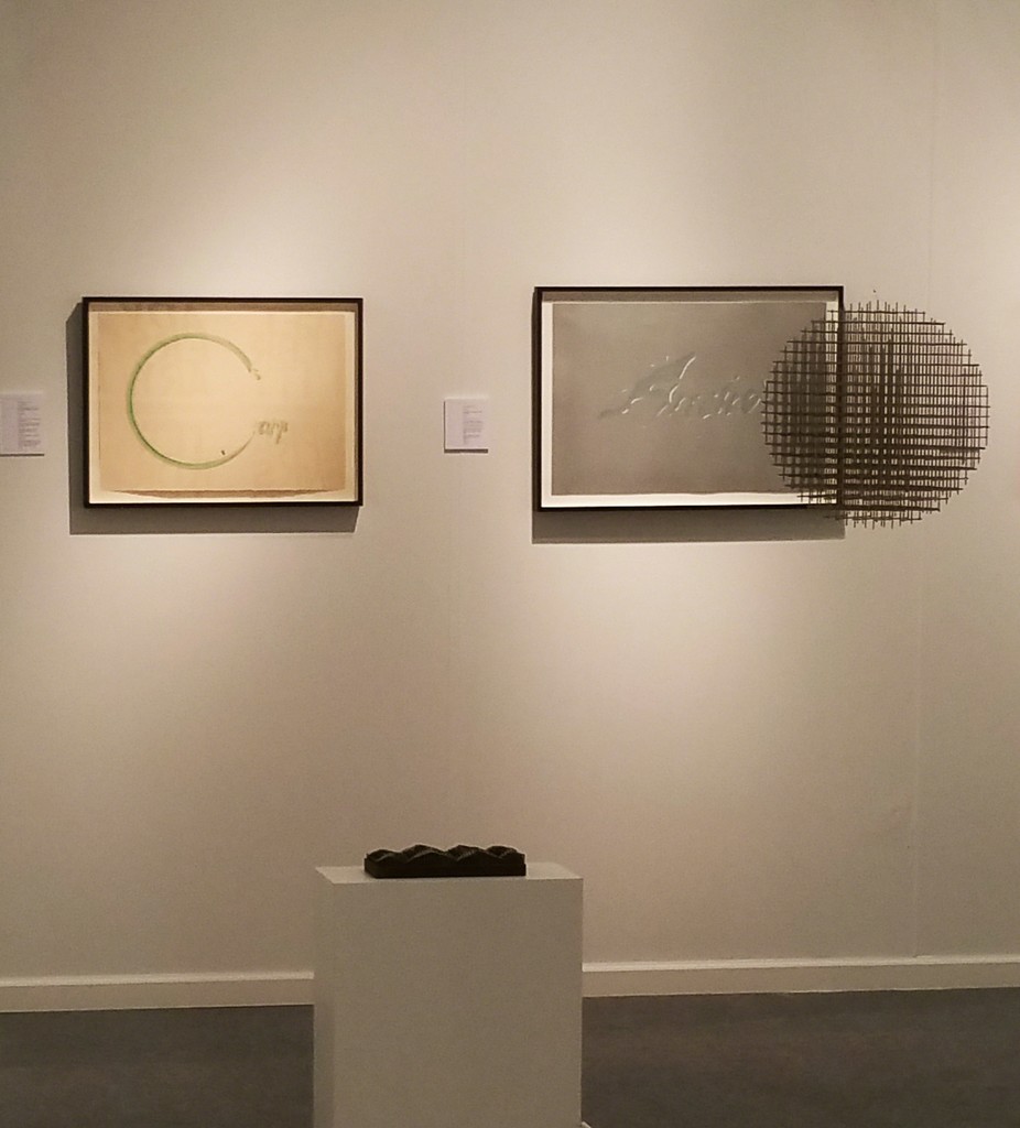 Rare Tamarind prints by Ed Ruscha from 1969, and a François Morellet hanging sculpture from 1966. Rare Tamarind prints by Ed Ruscha from 1969, and a François Morellet hanging sculpture from 1966.