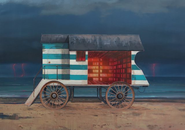 Andrew McIntosh (Mackie), ‘The Machine’, 2018, Painting, Oil on linen, James Freeman Gallery